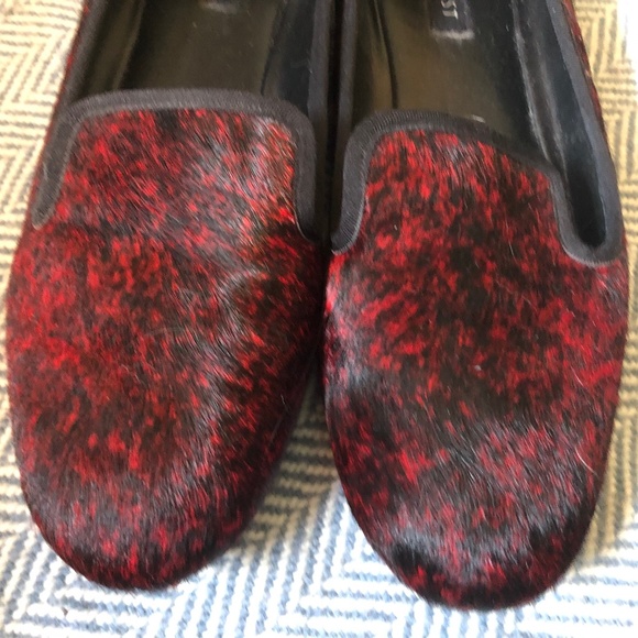 FINAL PRICE:  Red and Black Nine West Loafers - Picture 2 of 6